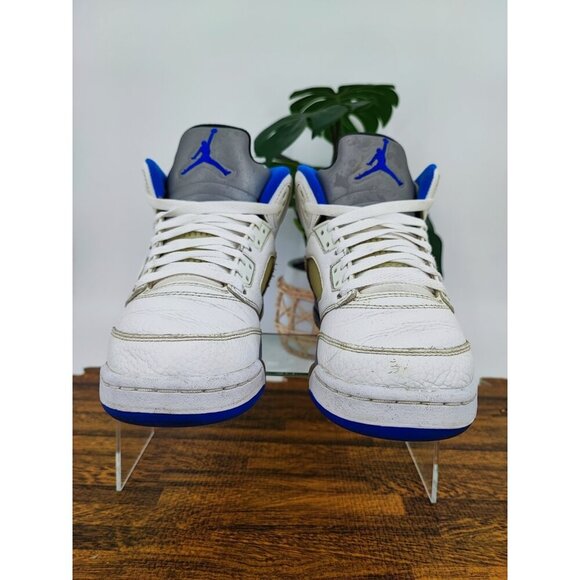 Nike Youth Air Jordan 5 Stealth White Athletic Sneakers Size 5Y US - Picture 2 of 8